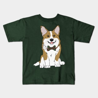 Christmas Corgi Kids T-Shirt